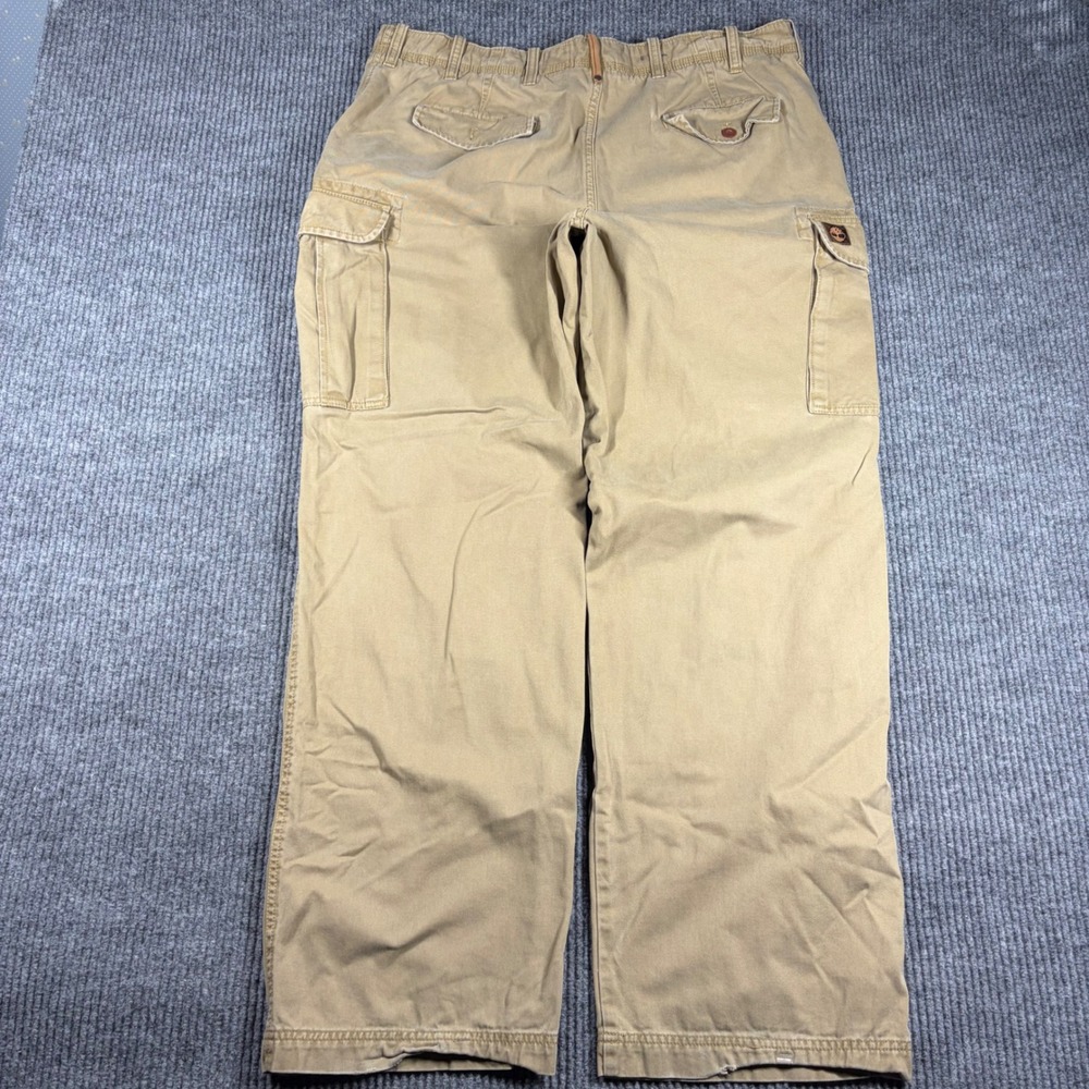 Vintage Timberland Pants Mens 40x34 Tan Y2K Baggy Cargo Khaki Workwear Outdoor